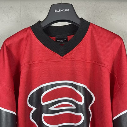 [New] Balenciaga '25' Football Jersey Tee