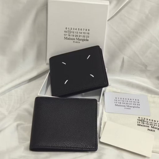 [New] Maison Margiela Four Stitch Half Fold Wallet for Men