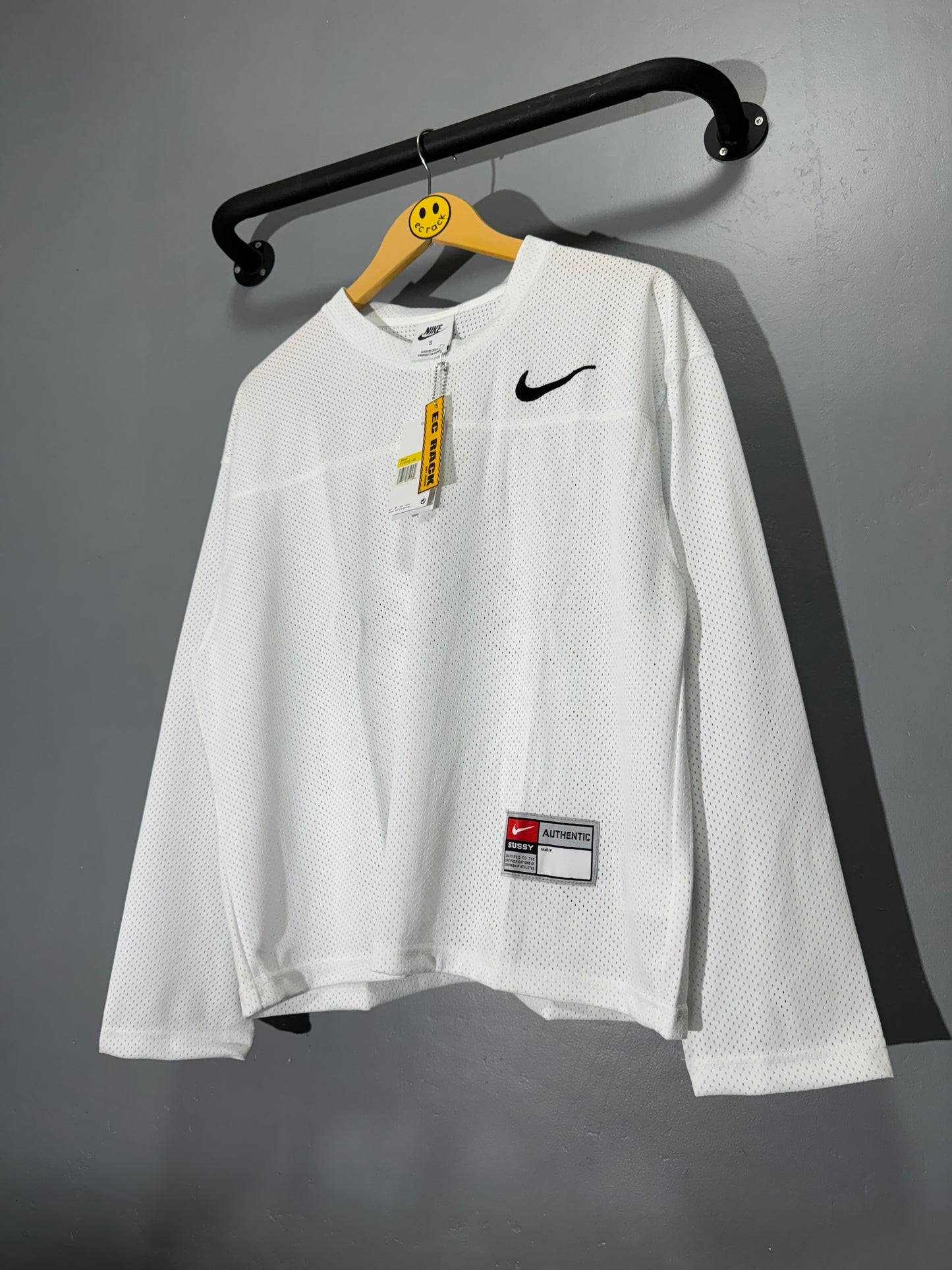 [New] Nike x Stussy Mesh Jersey Longsleeve (White)