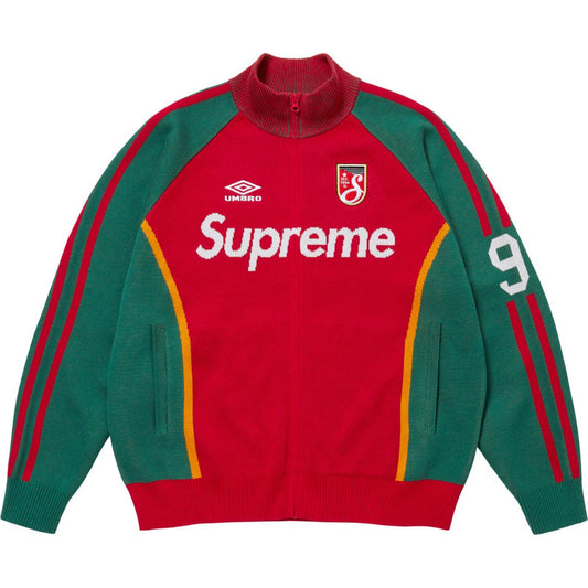 [New] Supreme x Umbro Knit Zip Up Sweater