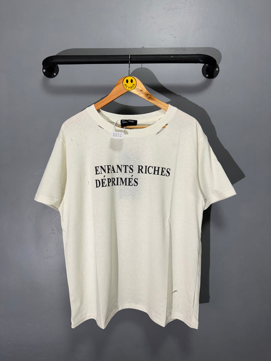 [New] Enfants Riches Deprimes Ripped Tee (White)