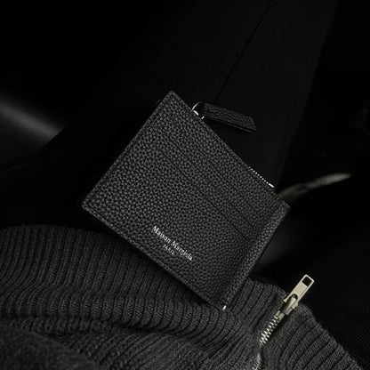[New] Maison Margiela Paper Clip Card Holder Leather Wallet