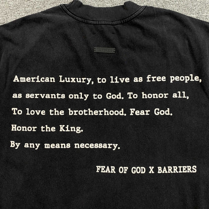 [New] Fear of God x Barriers Tee (Black)