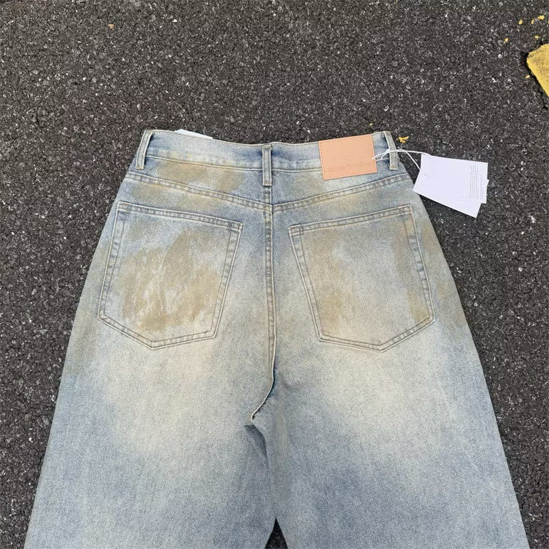[New] Acne Studios Dirty Wash Wide Jeans