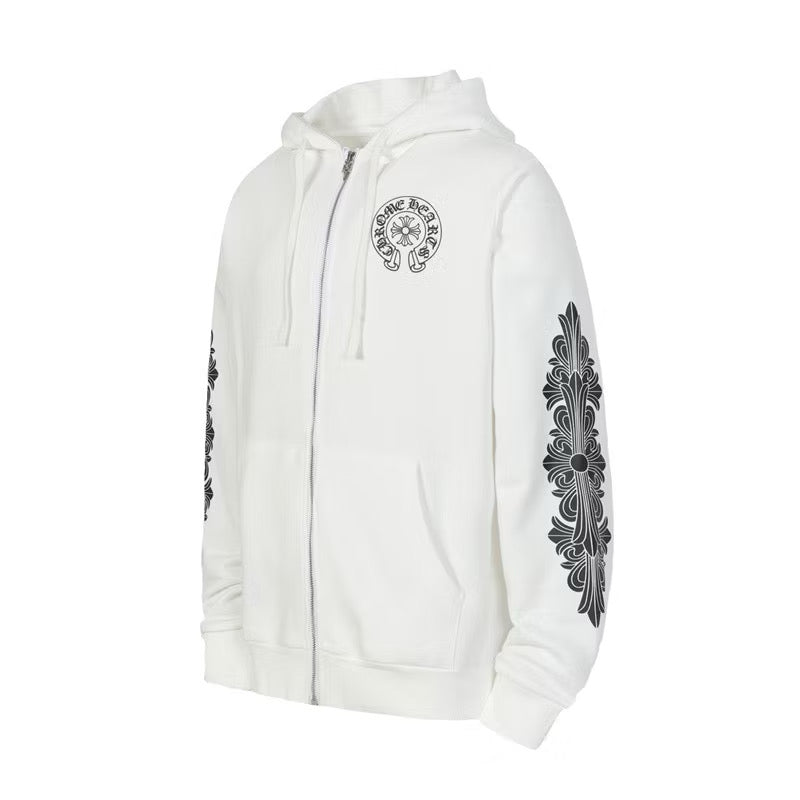 [New] Chrome Hearts Zip Up Hoodie