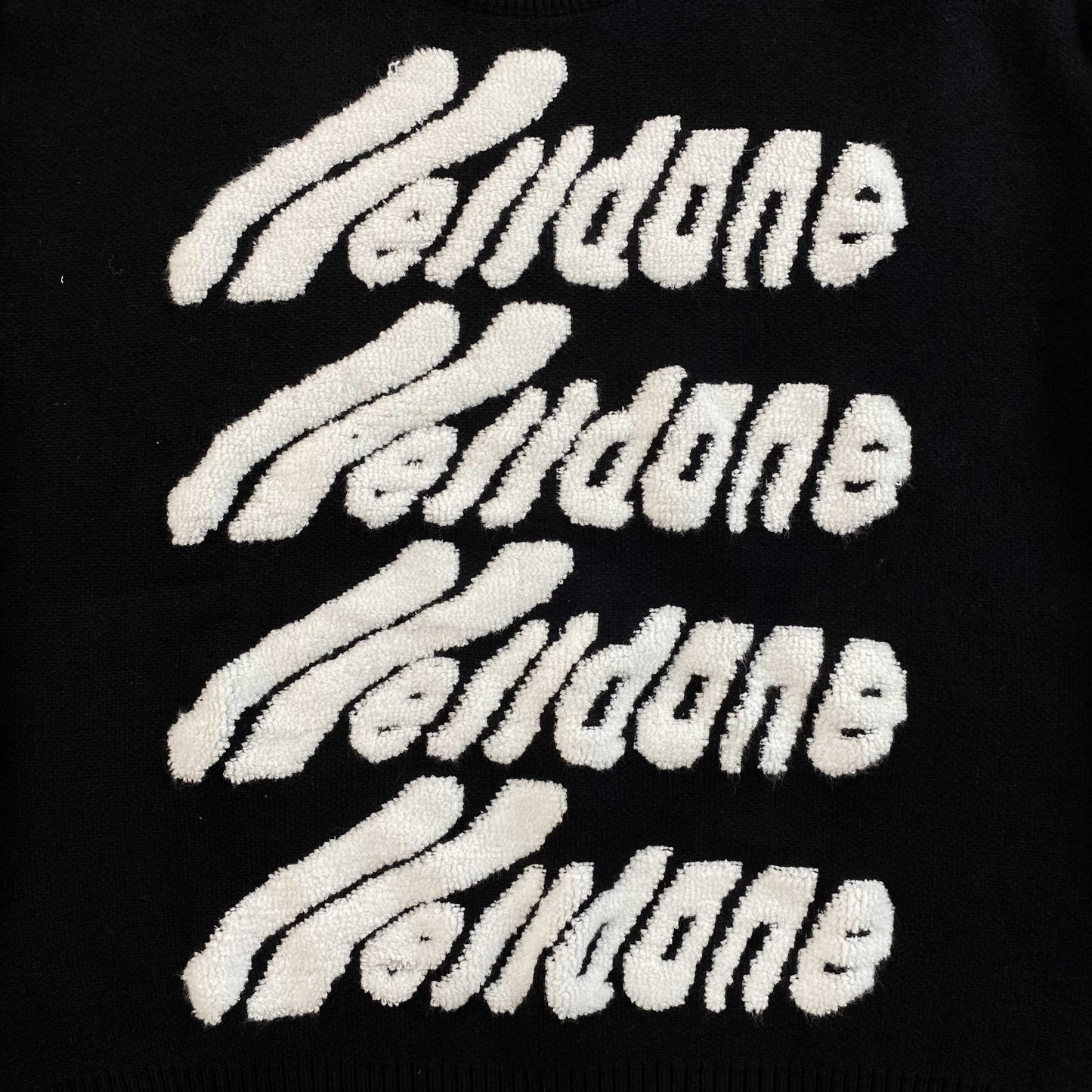 [New] Welldone Logo Knit Sweater