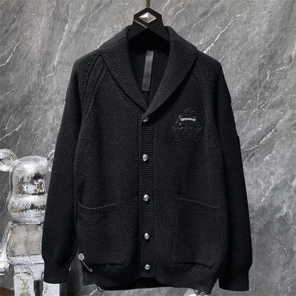 [New] Chrome Hearts Knitted Cross Cardigan