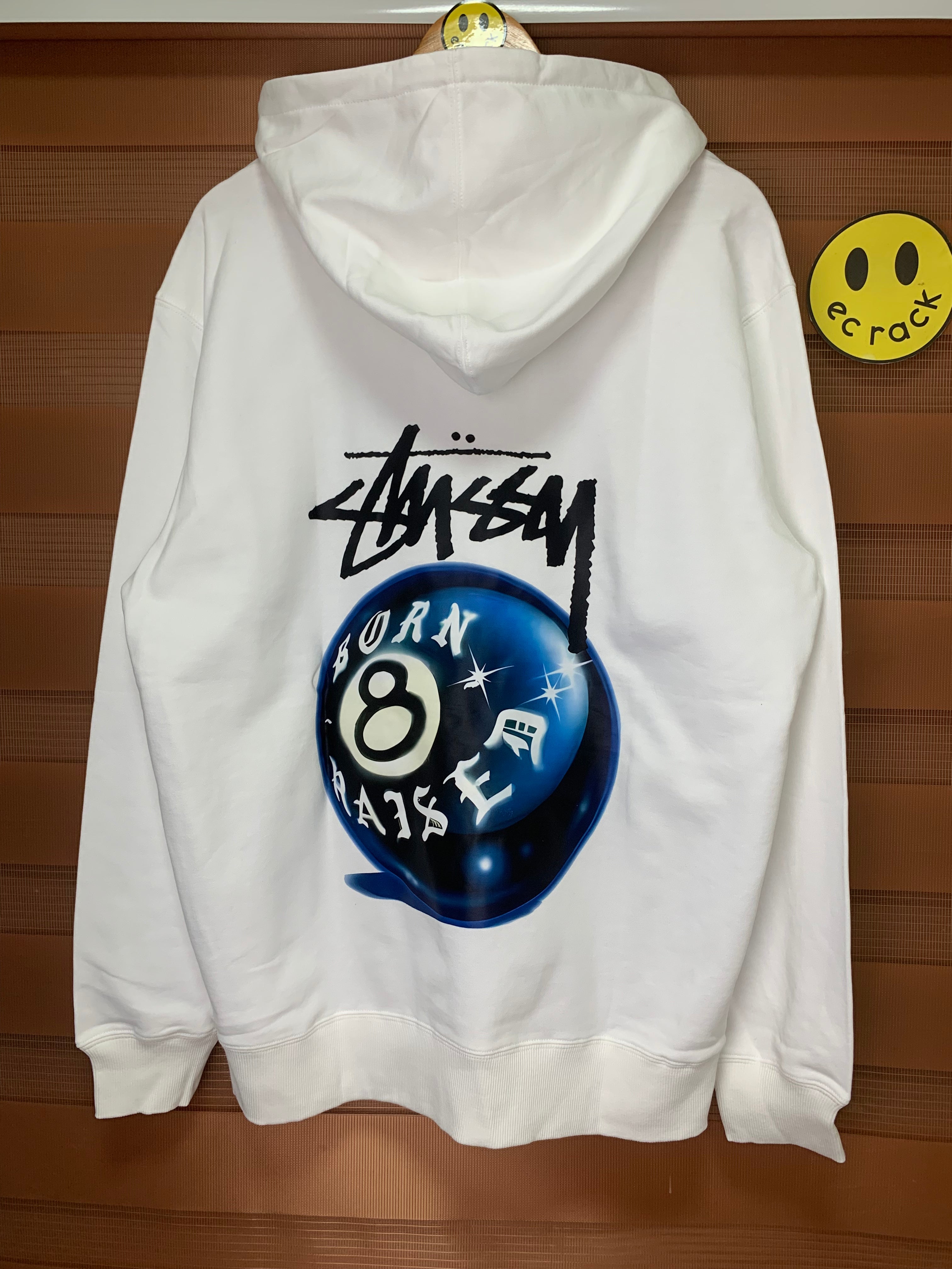 Stus/sy 8 Ball 'Born Raised' Hoodie – EC RACK
