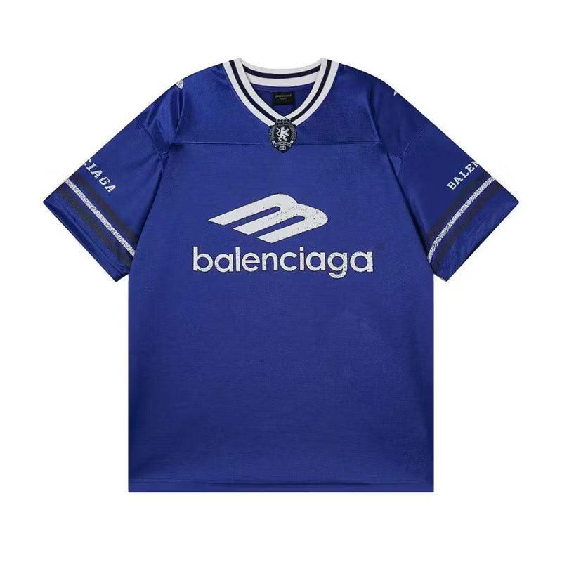 [New] Balenciaga 3B Football Shiny Jersey Tee