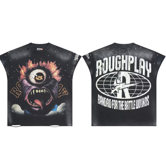 [New] Roughplay Eyes Oversized Sleeveless Tee