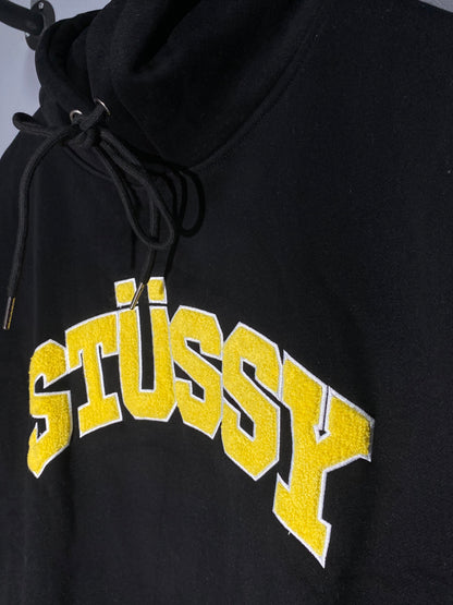 [New] Stussy Logo Hoodie (Black)