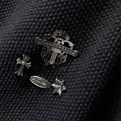 [New] Chrome Hearts 3D Emblem Cross Knitted Sweater