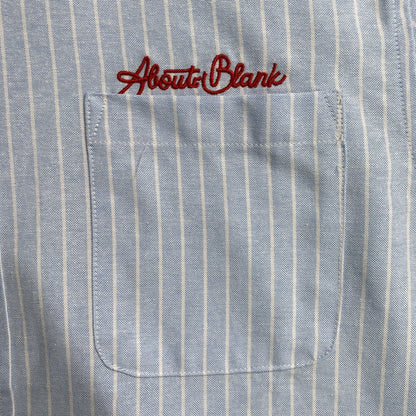 [New] About Blank Pinstripe Cropped Longsleeve