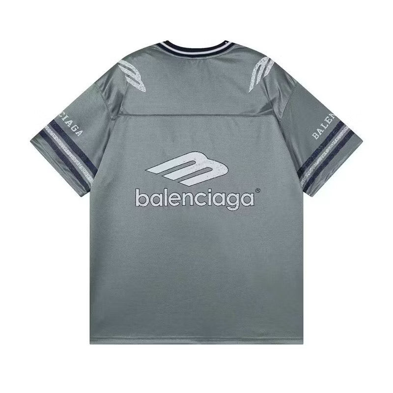 [New] Balenciaga 3B Football Shiny Jersey Tee