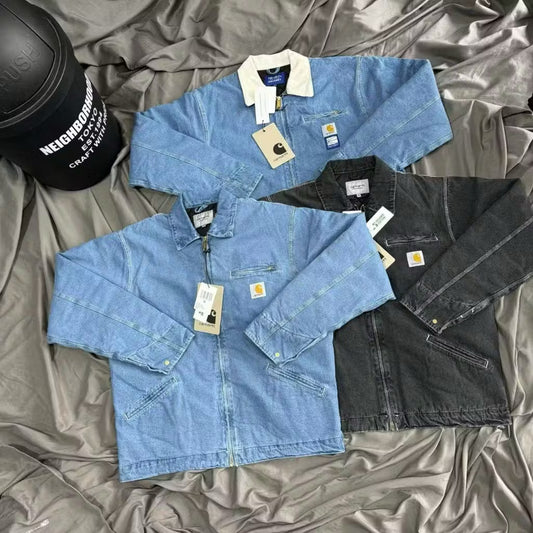 [New] Carhartt Detroit Zip Up Denim  Jacket