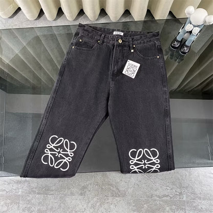 [New] Loewe Knee Logo Jeans