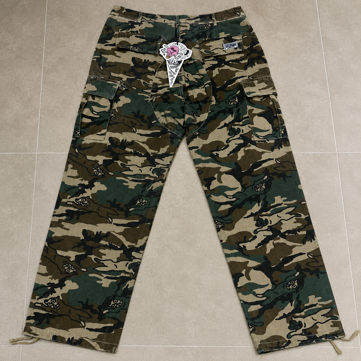 [New] Billionaire Boys Club BBC x IceCream Camou Cargo Pants