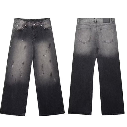 [New] Acne Studios Black Denim Wide Jeans