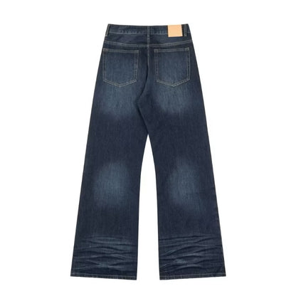 [New] Acne Studios Dark Blue Wide Denim Jeans