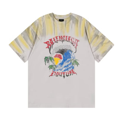 [New] Balenciaga Beach Graphic Tshirt