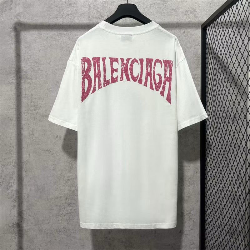 [New] Balenciaga Tropical Back Logo Tee