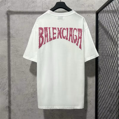 [New] Balenciaga Tropical Back Logo Tee