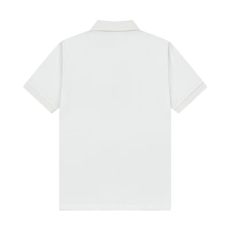 [New] Prada Pique Half Zip Polo Shirt (White)