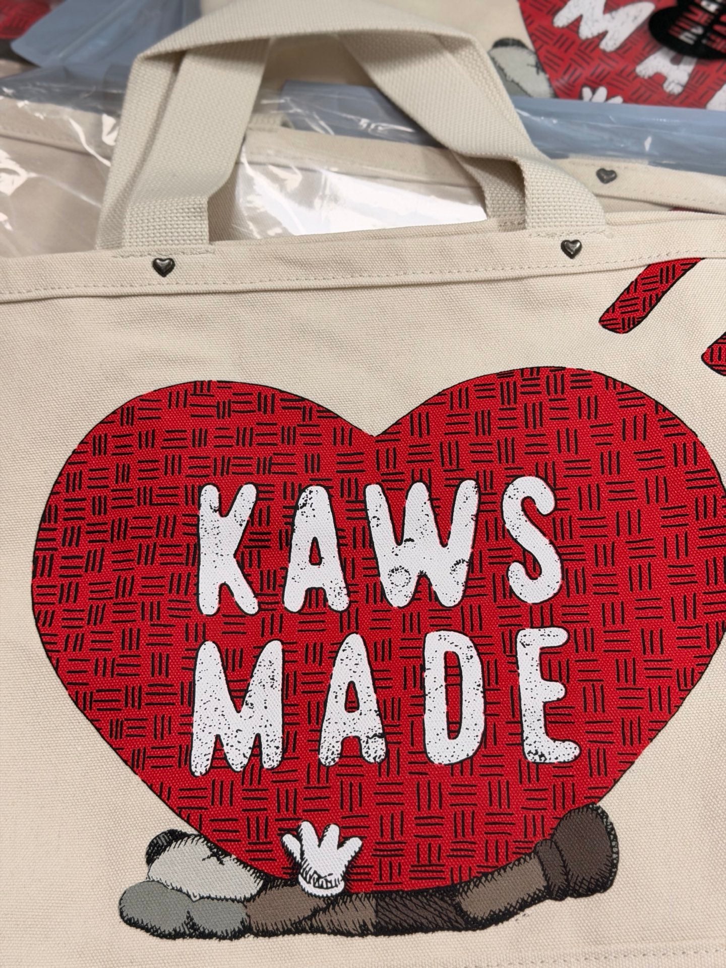 [New] Human Made x Kaws Tote Bag