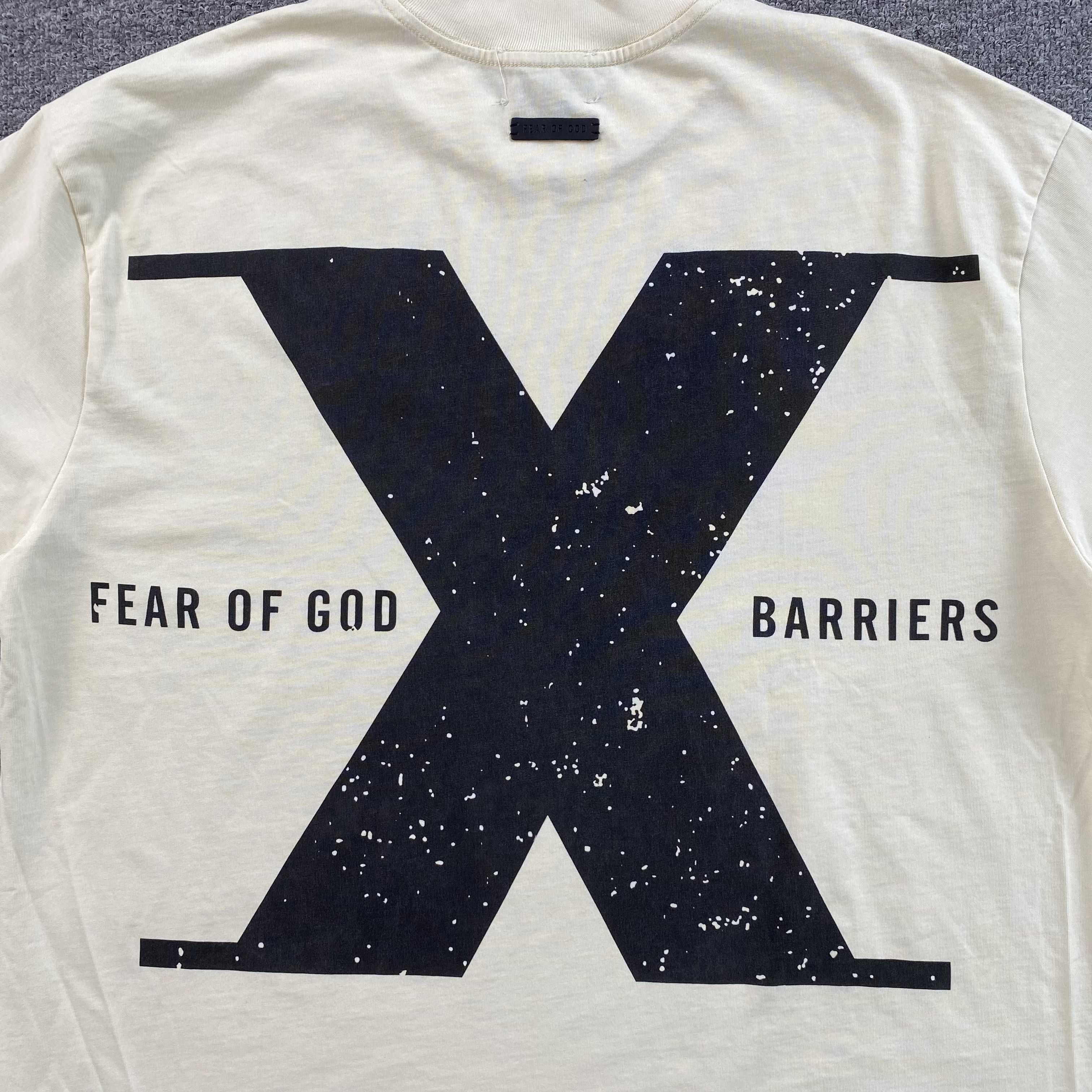 新作 BARRIERS FIST TEE fear of god union New] Fear of God x Barriers Tee (Cream) – EC RACK