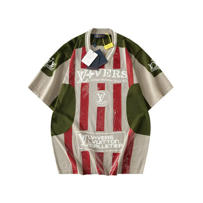 [New] Louis V Intarsia Polo Shirt