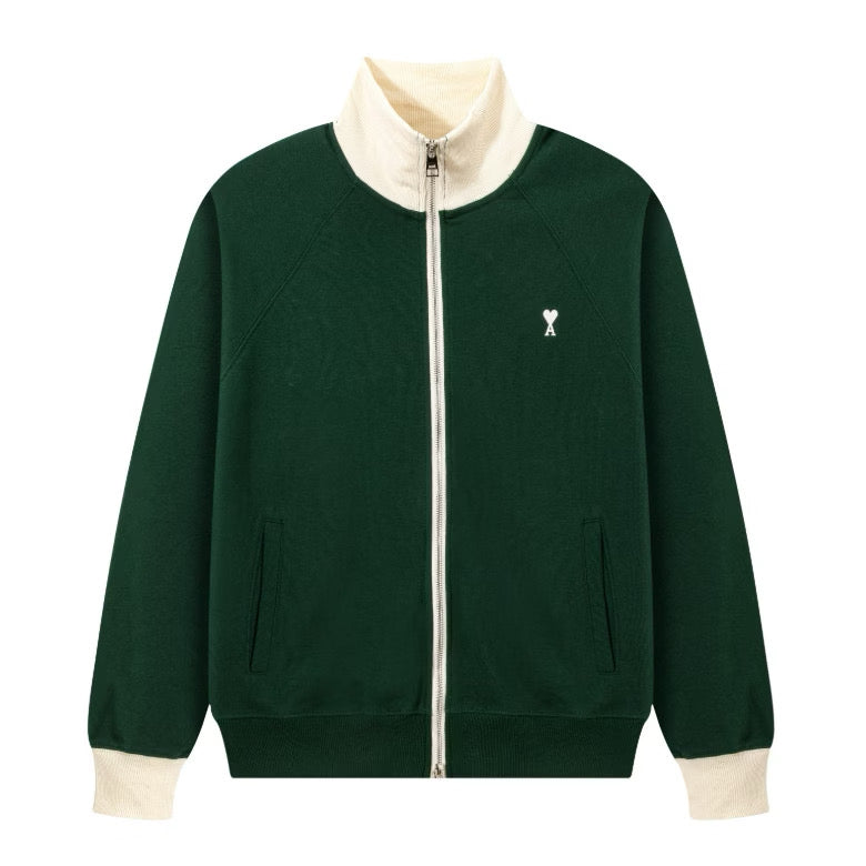 [New] Ami Zipped Cotton Sweatshirt
