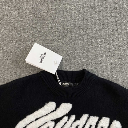 [New] Welldone Logo Knit Sweater