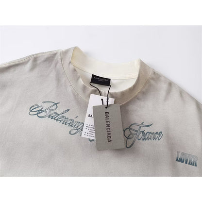 [New] Balenciaga Washed Graphic Tshirt