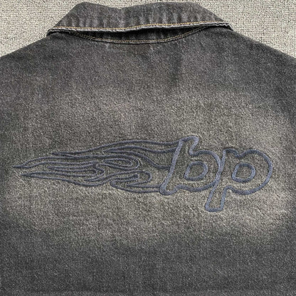 [New] Broken Planet Denim Black Jacket