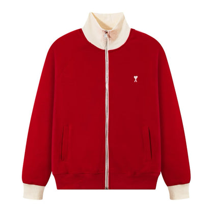 [New] Ami Zipped Cotton Sweatshirt