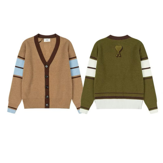 [New] A m i Knitted Cardigan