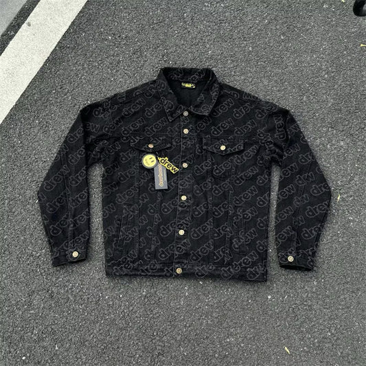 [New] Drew House Monogram Denim Jacket