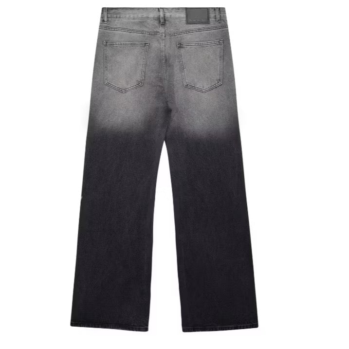 [New] Acne Studios Black Denim Wide Jeans