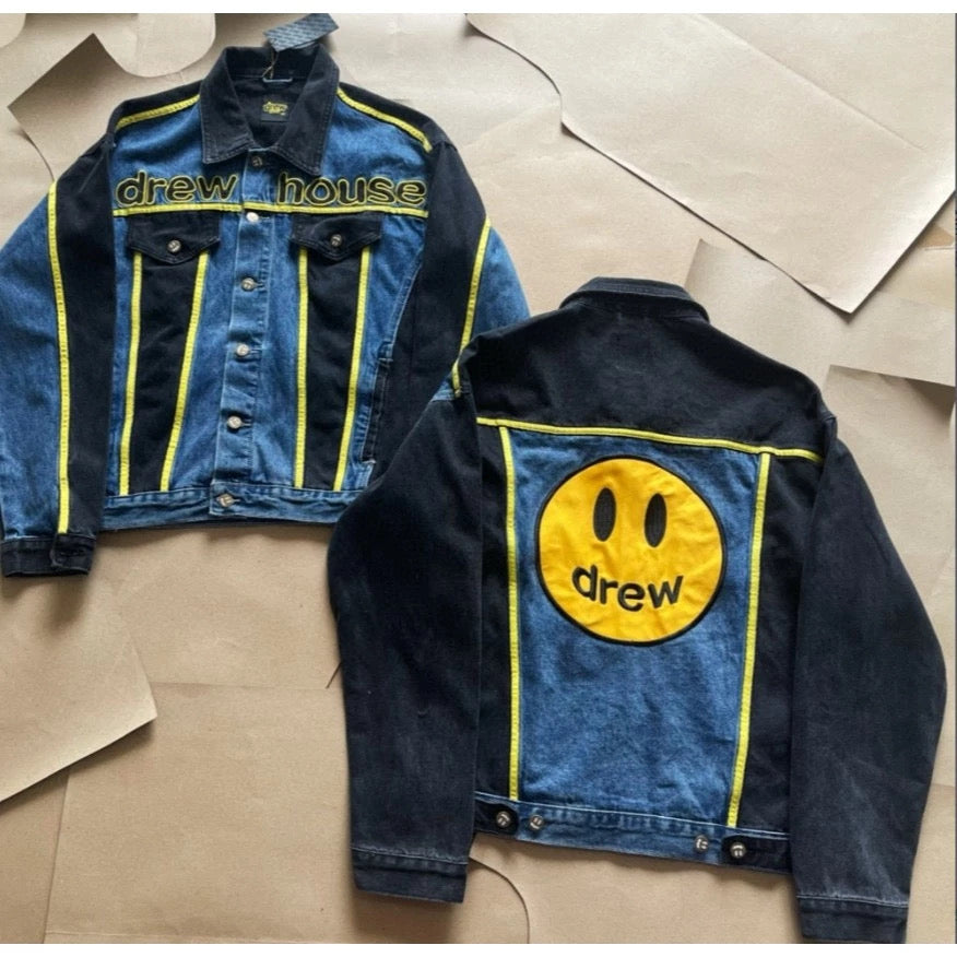 [New] Drew House Mascot Denim Jacket