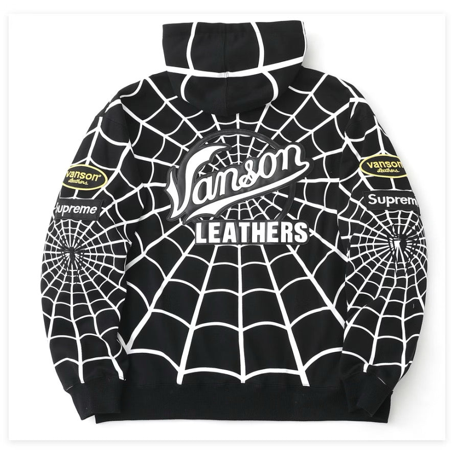 [New] Supreme Vanson SpiderMan Hoodie
