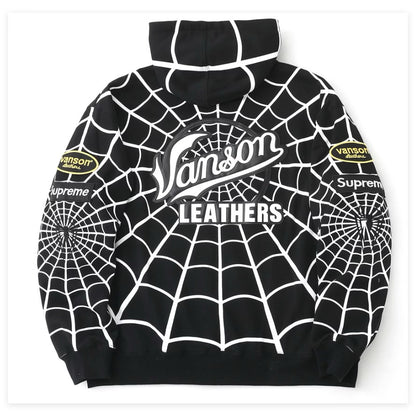[New] Supreme Vanson SpiderMan Hoodie