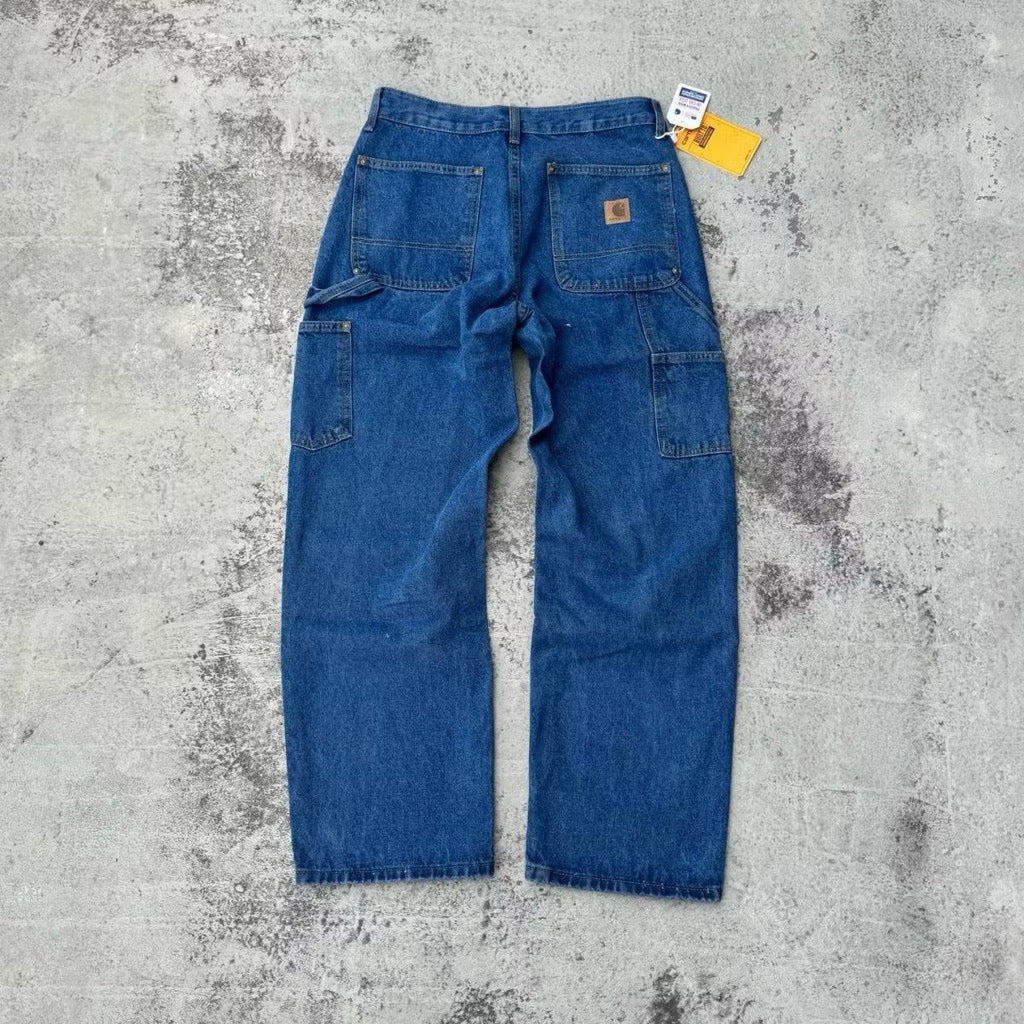 [New] Carhartt Double Knee Denim Carpenter Pants