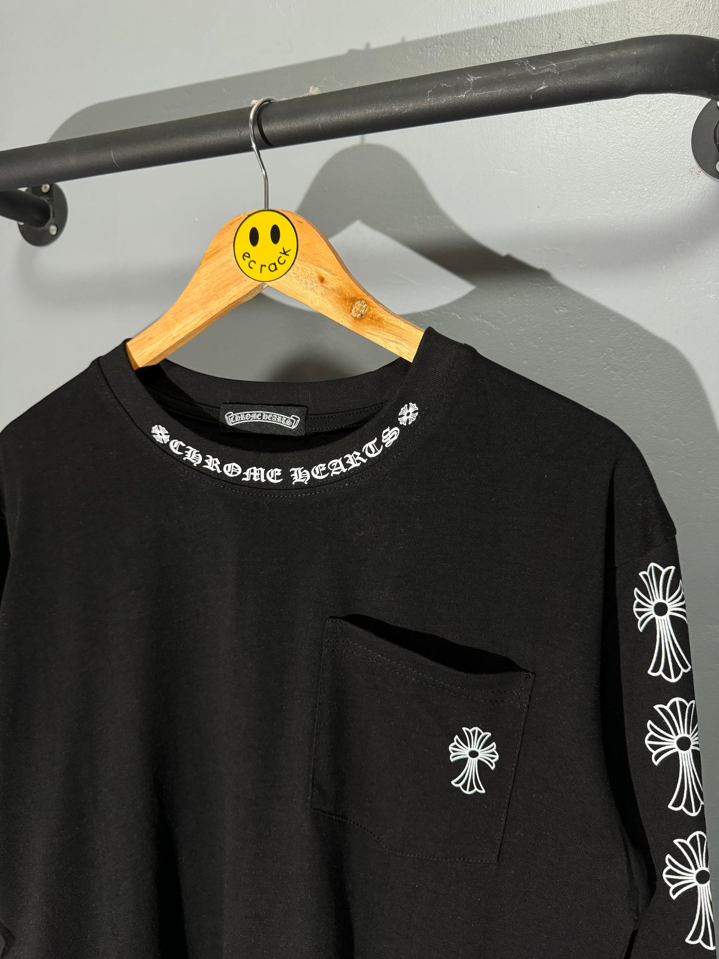 [New] Chrome Hearts Pocket Longsleeve Tee