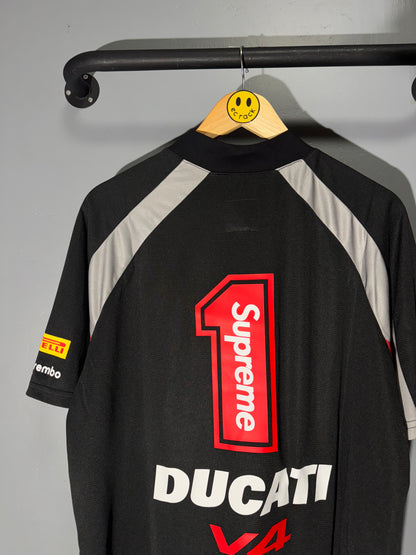 [New] Supreme x Ducati Soccer Jersey Tee
