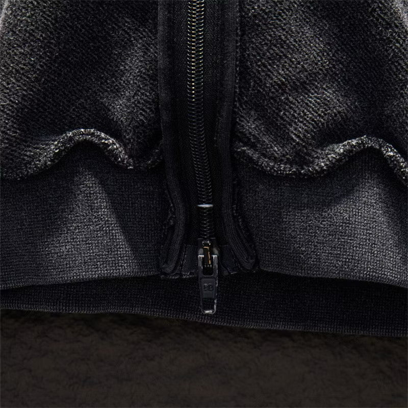 [New] Balenciaga Washed Zip Up Hoodie