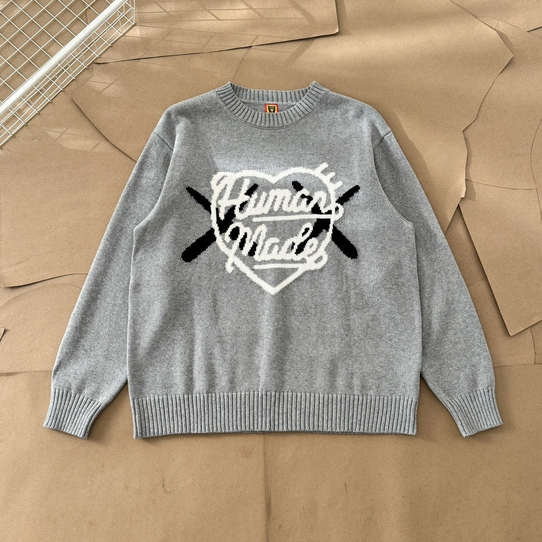 [New] Human Made x Kaws Logo Knitted Sweater