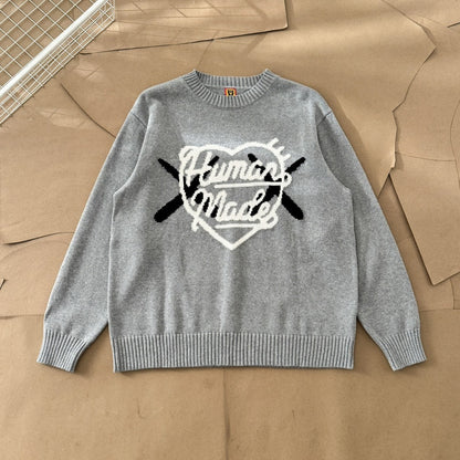 [New] Human Made x Kaws Logo Knitted Sweater