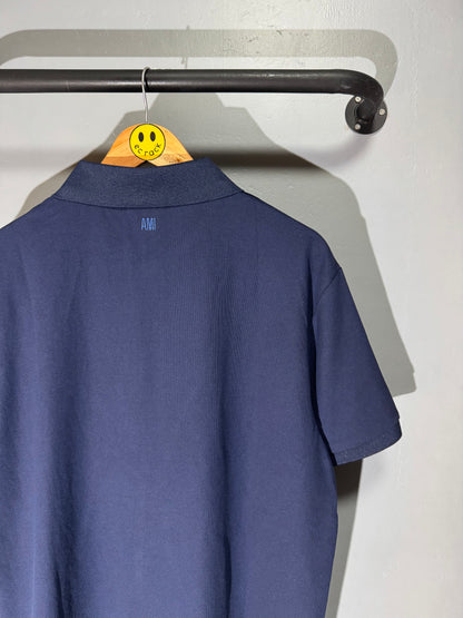 [New] Ami Paris Polo Shirt (Navy)