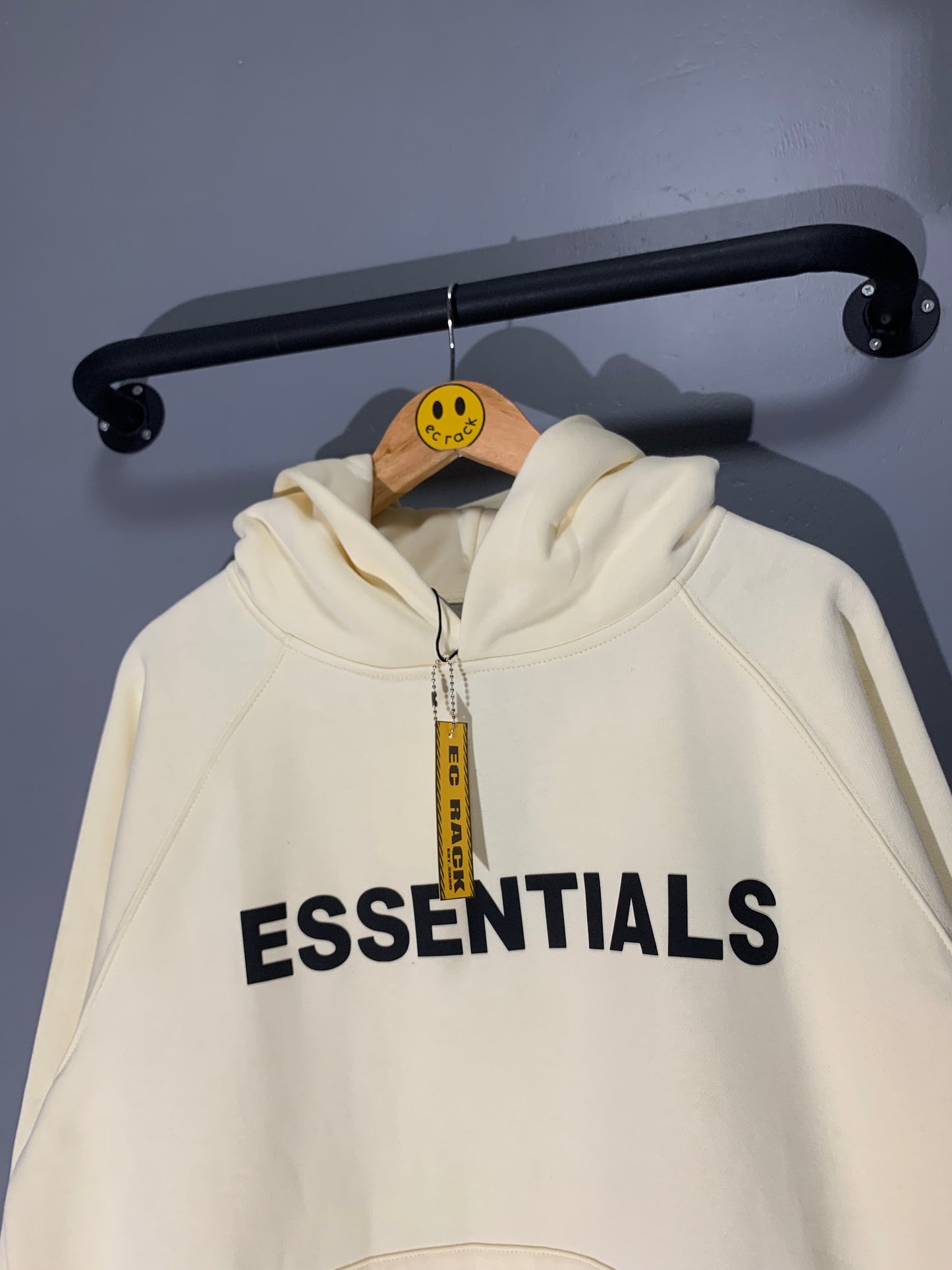 [New] Essentials Applique Hoodie (Cream)