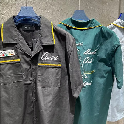 [New] Amiri Billiards Camp Shirt